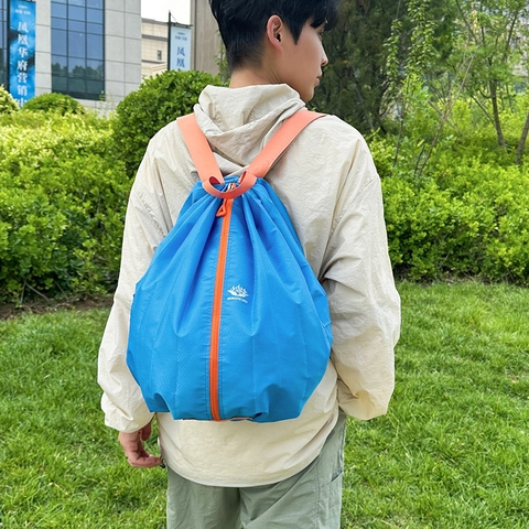 Foldable Lightweight Oxford Outdoor Sports Backpack Water-Repellent Large Capacity Travel Bag For Hiking Camping Women Men