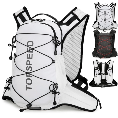 Mochila de Hidratación Deportiva Ligera Impermeable Transpirable Nailon Mochila Correr Ciclismo para Senderismo Maratón