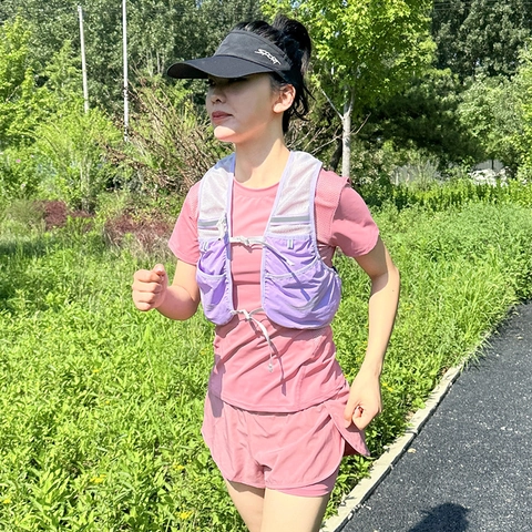 Gilet d'Hydratation Léger et Respirant Sac à Dos de Course pour Marathon Cross Country Imperméable Sac de Sport Réfléchissant