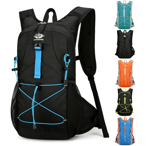Waterproof Nylon Outdoor Hiking Backpack Lightweight Breathable Cycling Daypack For Camping Travel Running Unisex Sports Bag
