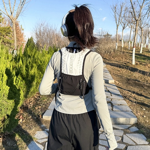 Lightweight Nylon Mesh Hydration Vest Running Backpack Breathable Reflective Outdoor Sports Hiking Cycling Marathon Vest