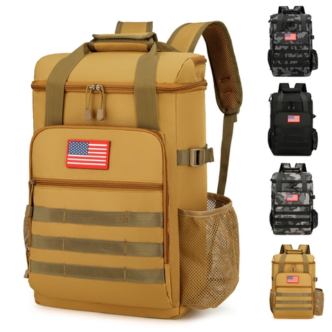 Große Kapazität Taktischer Outdoor Isolierrucksack Auslaufsichere Kühltasche Für Wandern Camping Picknick Wasserabweisendes Nylon
