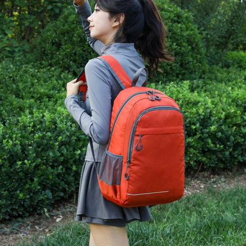 Foldable Outdoor Sports Backpack Lightweight Water Resistant Daypack For Hiking Cycling Travel Unisex Reflective Strip