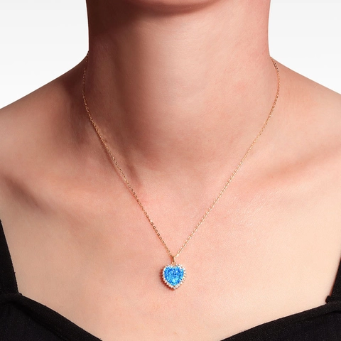 925 Sterlingsilber Herz Anhänger Halskette Mit Funkelndem Zirkonia Platin 18K Vergoldeter Schmuck Für Damen Valentinstag Geschenk