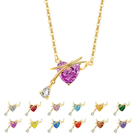 925 Sterling Silber Herz Anhänger Halskette Für Damen Zirkonia Schleife Charm Platin 18K Vergoldet Mode Schmuck Valentinstag Geschenk