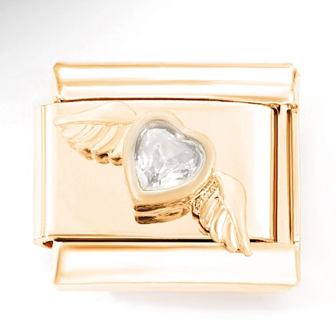 Italienische Charms Für Armband Herstellung Edelstahl Gold Vergoldet Zirkonia Herz Biene Stern Blume Emaille DIY Schmuck Zubehör