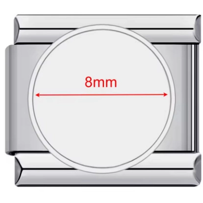 Maglie Italian Charm in Acciaio Inossidabile Per Bracciale Modulare DIY Foto Accessori per Gioielli Oro Argento Cuore Quadrato