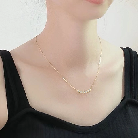 925 Sterling Zilveren Smile Boog Zirkonia Hanger Zonder Ketting Voor Vrouwen Minimalistisch Lichte Luxe Niche Ontwerp