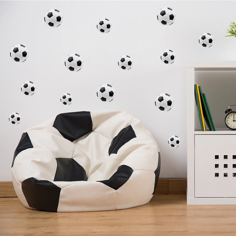 Soccer Wall Stickers Football Decals PVC Self Adhesive Removable Decoration For Kids Room Bedroom Sport Fan Home Decor
