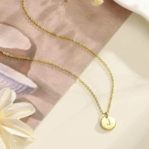 Collana Moneta Multistrato Moda Rame Perle Artificiali Pendente Rotondo Iniziale Collane per Donna Gioielli Regalo