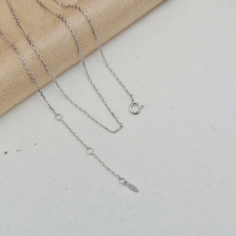 S925 Sterling Silver Adjustable Necklace Chain Spring Clasp Toggle Link Chain For Women Men DIY Jewelry Making Accessories Gift