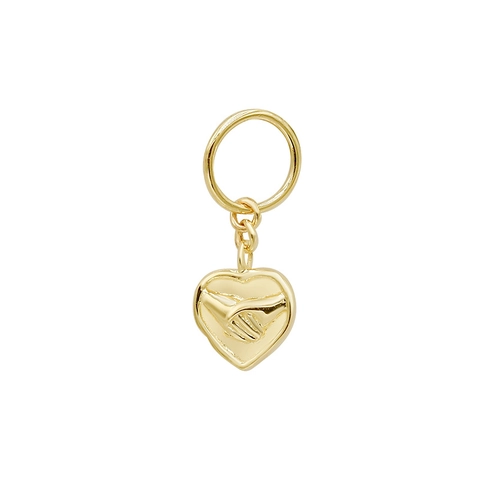 925 Sterling Silver Vintage Heart Star Moon Dove Pendant Only (Without Chain) 14K Gold Plated Retro Small Charms