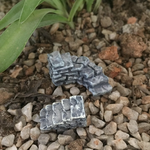 Miniature in Resina Ponte di Pietra Scale Recinzione Sgabello Micro Paesaggio Accessori per Giardino delle Fate Decorazione Bonsai DIY