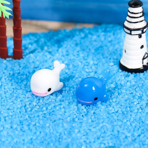 Miniatura Ballena Delfín Estatuilla Adornos de Resina Micro Paisaje Decoración Para Terrario Musgo Jardín Hogar Escritorio Decoración