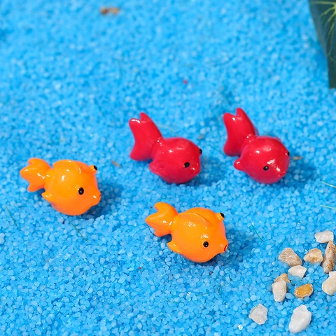 Miniature Resin Goldfish Ornaments For Micro Landscape Aquarium Fish Tank Decoration Home Decor DIY Accessories