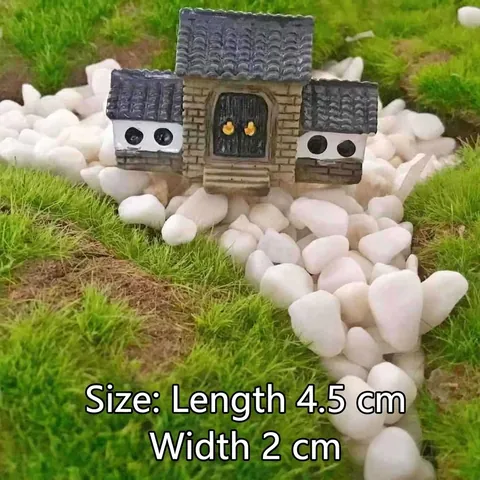 Chinesischer Stil Miniatur Architektur Stadttor Haus Harz Handwerk Für Sukkulenten Garten Mikro Landschaft Haus Deko Zubehör