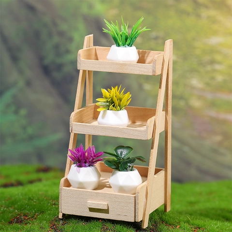 Miniature Artificial Potted Plants Resin Geometric White Flower Pot Faux Succulents Greenery For Desktop Office Home Decor Micro Landscape Decoration