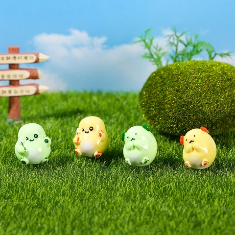 Miniature Dragon Figurine Resin Cute Cartoon Monster Statue For Micro Landscape Gardening DIY Desktop Decoration Set
