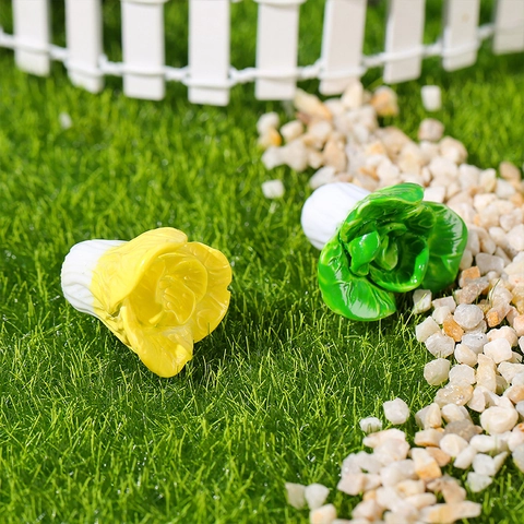 Figura de Resina de Vegetales Simulados en Miniatura Modelos de Col para Decoración de Jardín de Casa de Muñecas Bricolaje