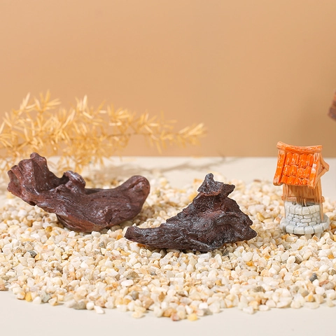 Künstliches Versunkenes Holz Harz Ornament Miniatur Wasserbrunnen Für Aquarium Landschaftsbau Schreibtisch Zen Garten Dekoration