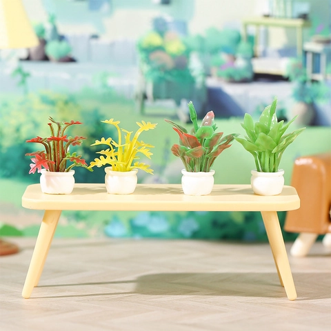 Miniatur Simulation Topfpflanzen Puppenhaus Dekor Mikrolandschaft Harz Grünzeug Schreibtisch Ornamente Zubehör Kleiner Bonsai
