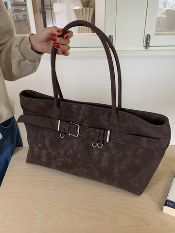 Τσάντα Tote Vintage Μεγάλης Χωρητικότητας PU Δέρμα Τσάντα Ώμου Μινιμαλιστική Τσάντα Γραφείου Καθημερινή Γυναικεία