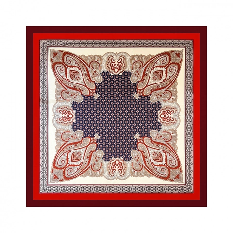 Damen Vintage Paisley Print Satin Quadratisches Halstuch Großes Boho Bandana Kopftuch Für Alltag Urlaub Mode Haarschal