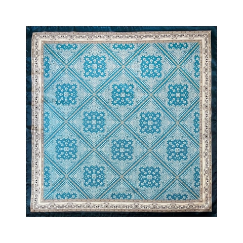 Elegant Vintage Paisley Print Satin Square Scarf For Women Classic Silk Feeling Bandana Floral Pattern Decorative Neck Scarf