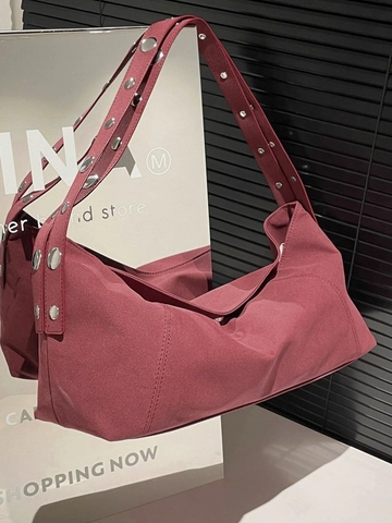 Vintage Hobo Crossbody Tas Voor Dames Koreaanse Stijl Suède Textuur Grote Capaciteit Schoudertas Dumpling Tas