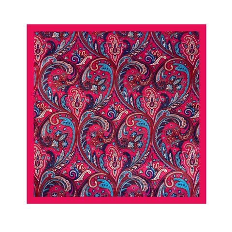 Damen Vintage Paisley Druck Satin Quadratischer Schal Imitation Seide Kopftuch Elegant Große Bandana Wrap Schal Für Reise Alltag