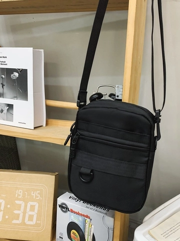 Borsa a Tracolla da Uomo in Nylon Oxford Minimalista Multistrato Grande Capacità Pendolarismo Quotidiano Borsa Casual