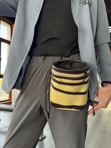 Marsupio Multifunzionale in Tela per Uomo Donna Vintage Patchwork Piccola Borsa a Tracolla Moschettone Outdoor Borsa Attrezzi