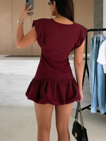 Elegante Mouwloze Midi-Jurk Voor Dames Met Schoudervulling Effen Kleur Roffelzoom Ruime Pasvorm Pullover Zomer Mode Jurk