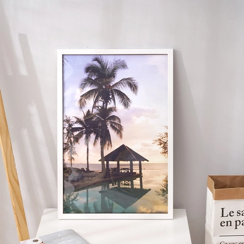 Modern Solid Pine Wood Picture Frame For Wall Hanging And Tabletop Display Rectangle Photo Frame Home Office Art Decor