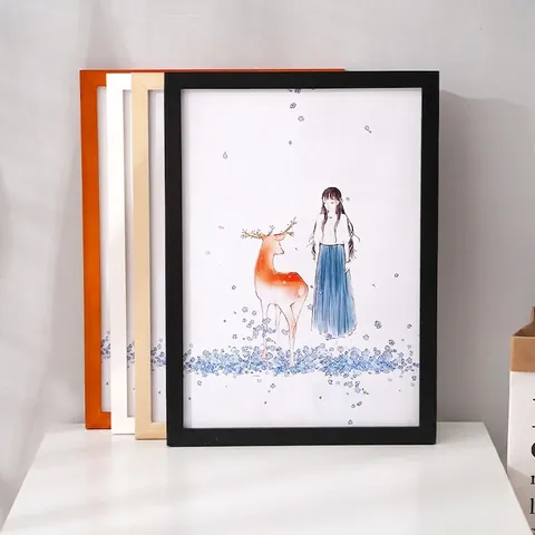 Modern Minimalist Pine Wood Photo Frame A4 A3 Poster Frame For Wall Hanging And Tabletop Display Art Gallery Home Decor