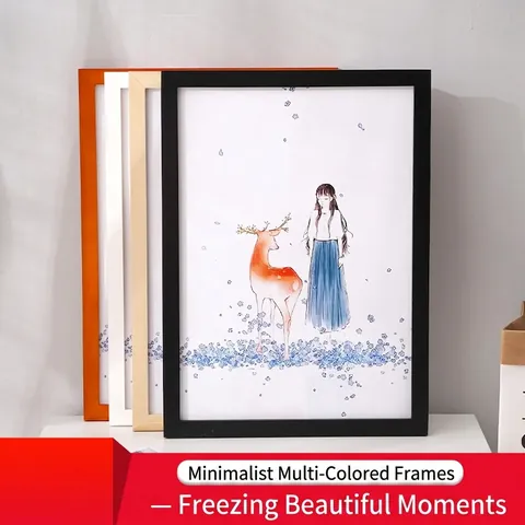 Modern Minimalist Pine Wood Photo Frame A4 A3 Poster Frame For Wall Hanging And Tabletop Display Art Gallery Home Decor