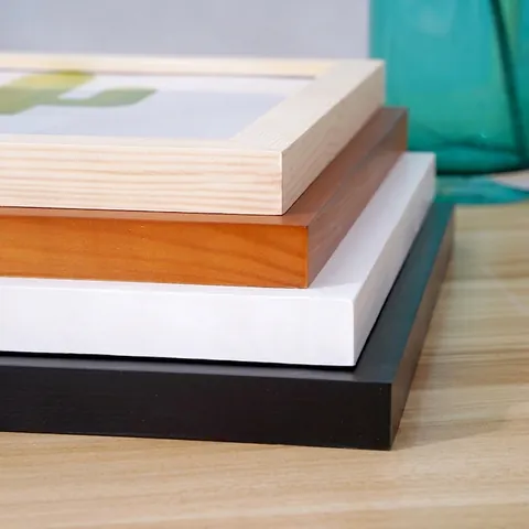 Nordic Minimalist Solid Wood Photo Frame Tabletop Wall Picture Frame For Office Home Decor Multi Colors And Sizes