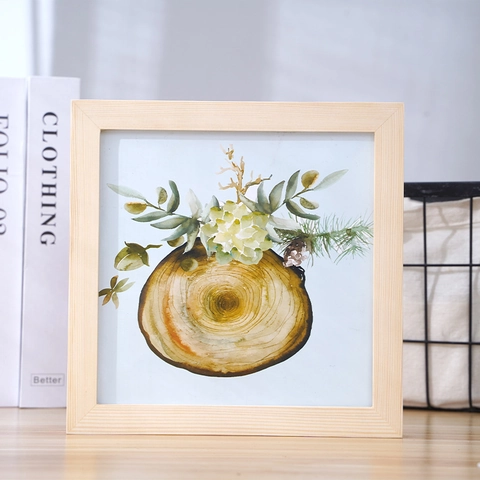 Nordischer Quadratischer Fotorahmen Aus Massivem Kiefernholz Modern Minimalistisch Wandbehang Tischkunst Dekor Bilderrahmen Für Zuhause Büro