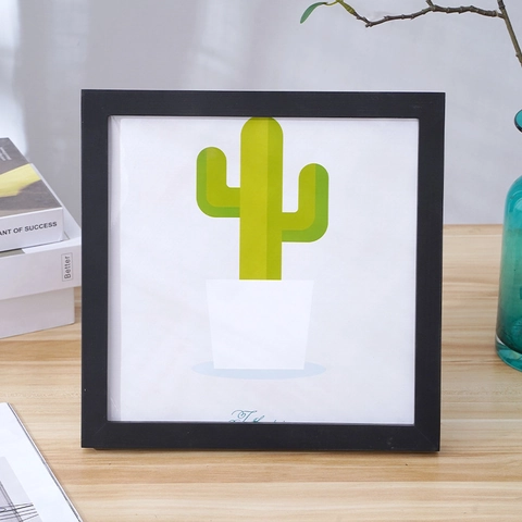 Modern Minimalist Solid Wood Photo Frame Tabletop Wall Hanging Picture Frame For Home Bedroom Office Decor Multiple Colors