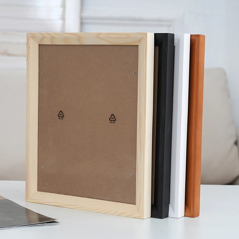Solid Wood Photo Frame Modern Minimalist Picture Frame For Desktop And Wall Hanging Display Home Office Decor