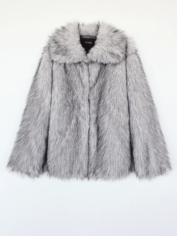 Women Luxury Faux Fur Coat Plush Warm Long Sleeve Jacket Elegant Streetwear Autumn Winter Outerwear For Ladies