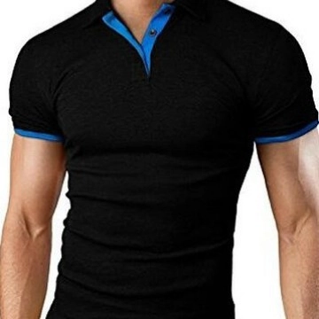Ανδρικό Business Casual Κοντομάνικο Μπλουζάκι Πόλο Slim Fit Αναπνεύσιμο Αντίθεση Χρώματος Patchwork Pique Πλεκτό Top για Καθημερινό Αθλητισμό Άνδρες