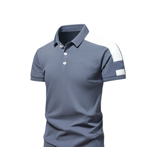 Ανδρικό Business Casual Μπλουζάκι Polo Κοντό Μανίκι Αναπνεύσιμο Πολυεστέρας Color Block Γιακάς Μοντέρνο Καλοκαιρινό Τοπ για Άνδρες