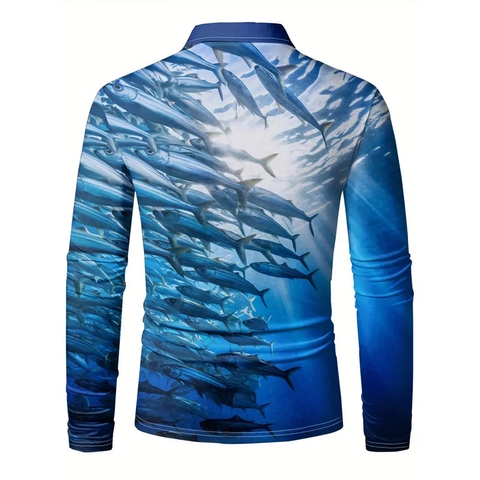 Herren Langarm Poloshirt Business Casual Gestreiftes Patchwork Umlegekragen Atmungsaktives Polyester Herbst Mode Top Herren