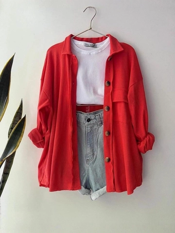 Damen Casual Cord Hemd Langarm Polokragen Einfarbig Button Down Cardigan Bluse Oberbekleidung Tops Für Den Alltag