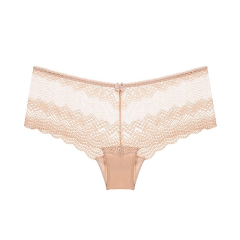 Bragas de Encaje Sexy para Mujer Ultra Delgadas Transparentes Cintura Baja Ropa Interior Lazo Decorativo Algodón Entrepierna Bikini