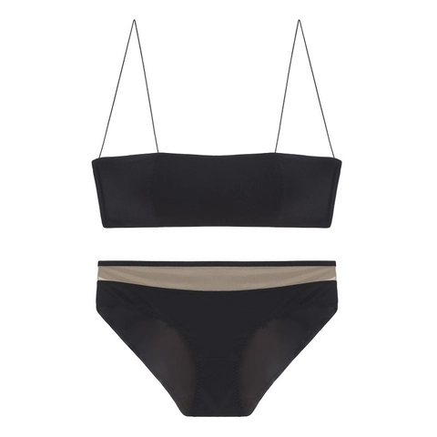 Französischer Stil Dünne Träger Nahtloser BH Und Mesh Patchwork Höschen Dessous Für Damen Bügellos Komfort Unterwäsche