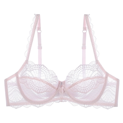 Französischer Sexueller Spitzen BH Ultradünn Für Damen Mit Bügel Atmungsaktiv Floral Schleife Elegant Lingerie BH