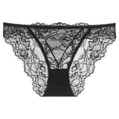 Mutandine da Donna Sexy in Pizzo Francese a Vita Bassa con Motivo Floreale Ultrasottili in Cotone Traspiranti Sollevamento Fianchi