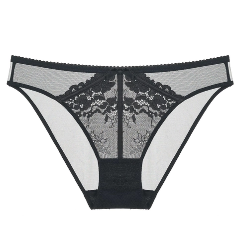 Franse Sexy Kant Gaas Onderbroek Vrouwen Lage Taille Dun Ademend Strik Decor Heuplift Briefs Lingerie